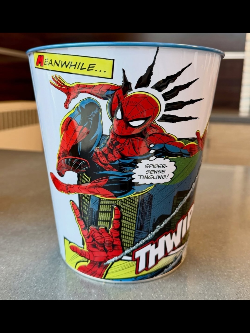 Marvel Spider-Man Brand New Day Comic Book Thwip Design Tin Popcorn Bucket